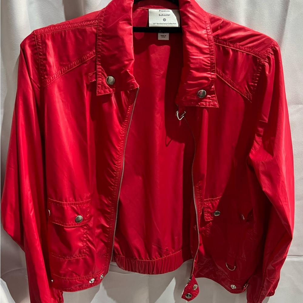 Proenza Schouler /TARGET Red Nylon Bomber Jacket